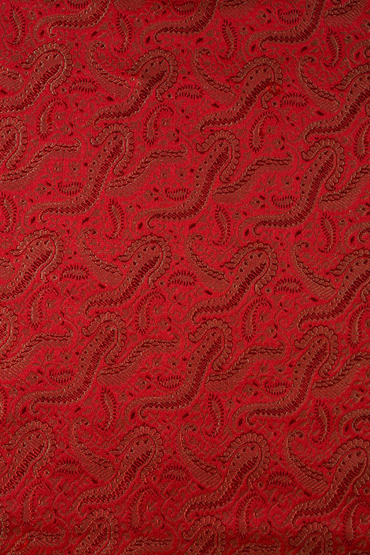 Red Silk Brocade 419 Fabric