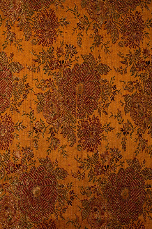 Orange Silk Brocade 420 Fabric