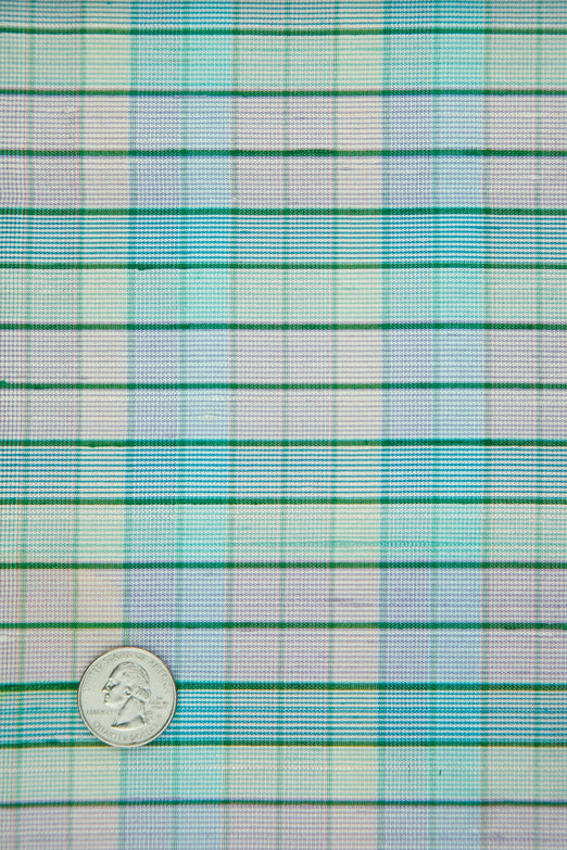 Multicolor Plaid Silk Shantung 430 Fabric