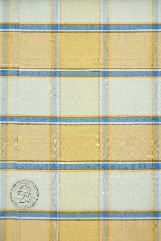 Multicolor Plaid Silk Shantung 439 Fabric