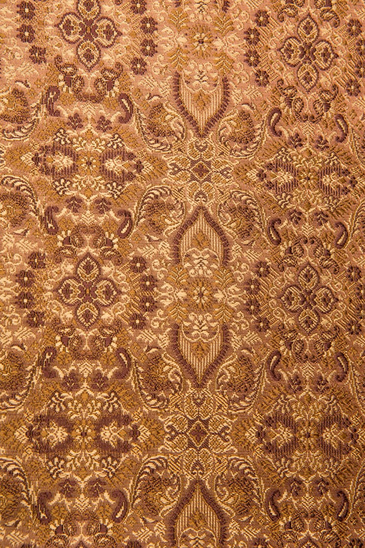 Brown Silk Brocade 442 Fabric