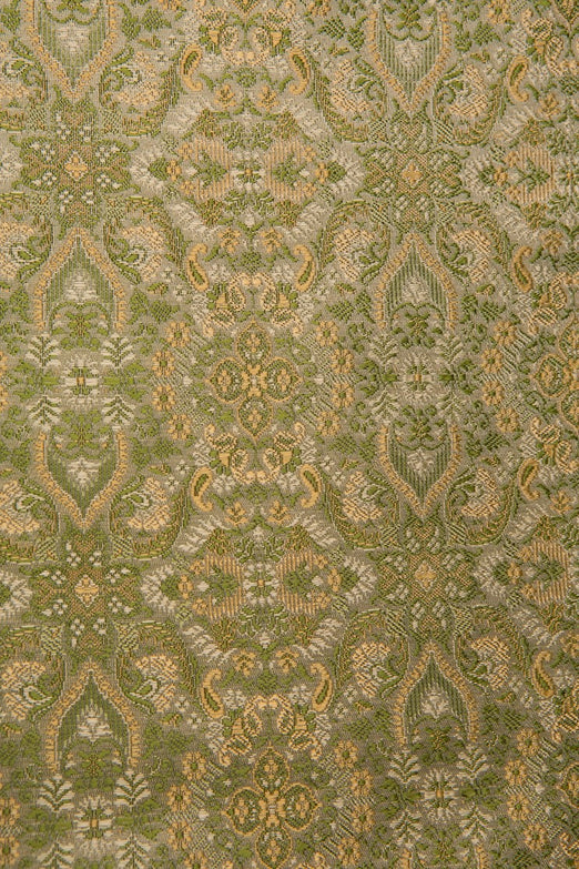 Green Silk Brocade 442 Fabric