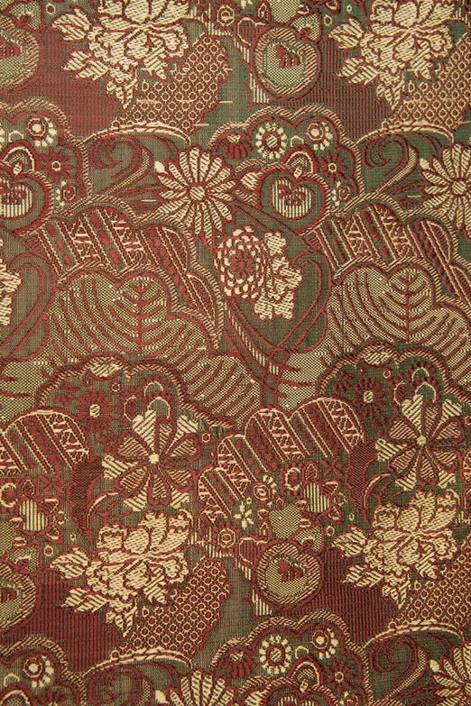 Green Magenta Silk Brocade 445 Fabric