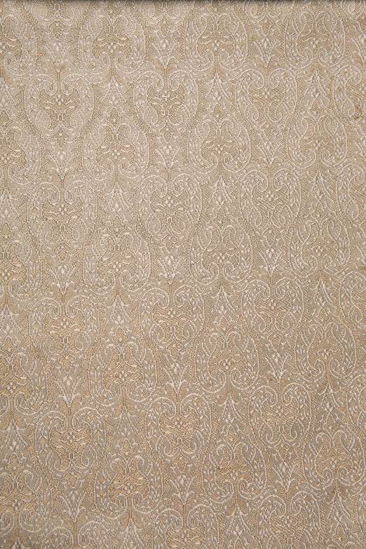White Gold Silk Brocade 457 Fabric