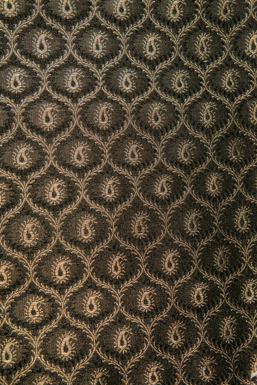 Black Silk Brocade 459 Fabric
