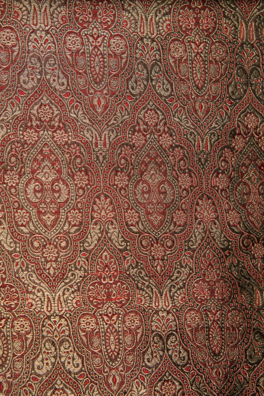 Red Silk Brocade 462 Fabric