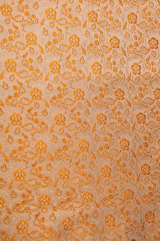 Orange Silk Brocade 466 Fabric