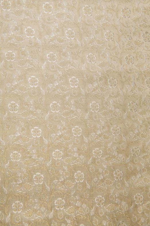 White Gold Silk Brocade 466 Fabric