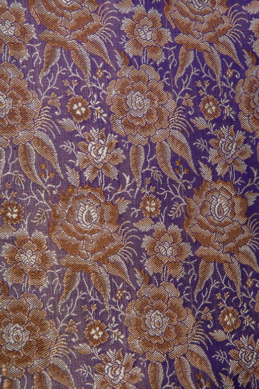 Purple Silk Brocade 477 Fabric
