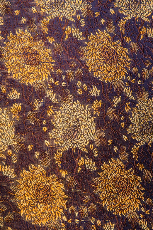Purple Silk Brocade 478 Fabric