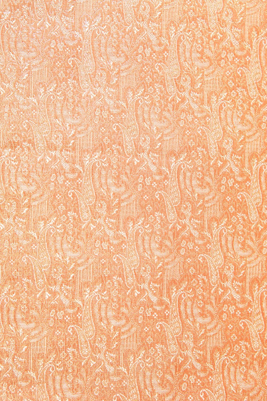 Orange Gold Silk Brocade 482 Fabric