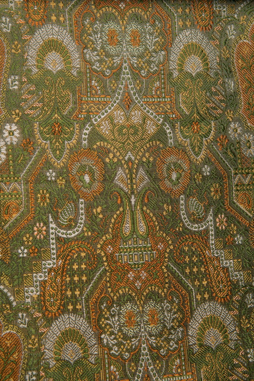 Green Silk Brocade 488 Fabric
