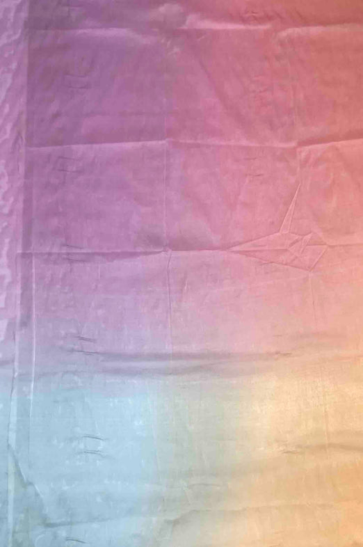 Nugget/Ibis Rose/Nile Blue/Ginger Ombre Silk Chiffon 4D-1039 Fabric