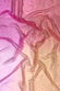 Pink Lady, Shocking Pink, Clay, Deep Sea Coral Ombre Silk Chiffon 4D-1043 Fabric