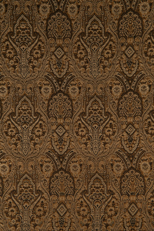 Dark Chocolate Silk Brocade 506 Fabric