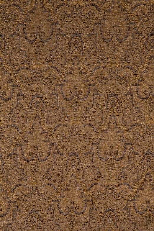 Golden Brown Silk Brocade 507 Fabric