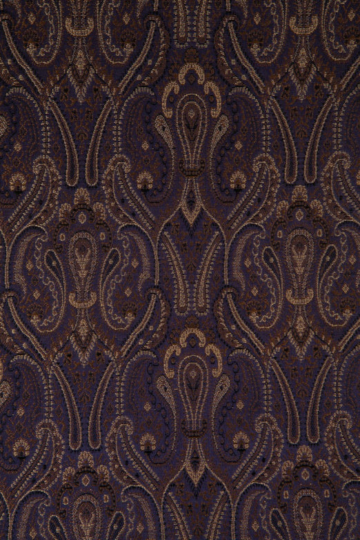 Purple Blue Silk Brocade 513 Fabric