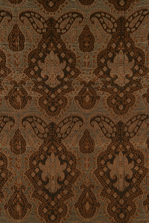 Golden Brown Silk Brocade 520 Fabric