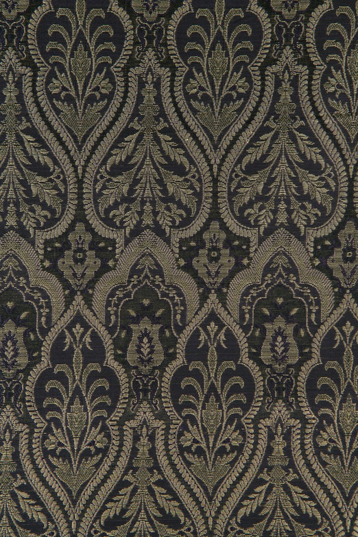 Golden Purple Silk Brocade 521 Fabric
