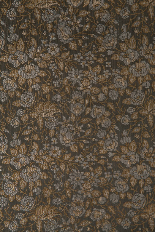 Golden Green Silk Brocade 525 Fabric