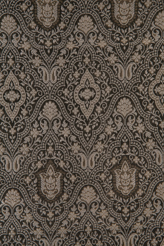Black Gold Silk Brocade 530 Fabric