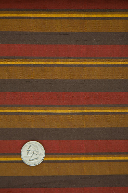 Multicolor Striped Silk Shantung 530 Fabric