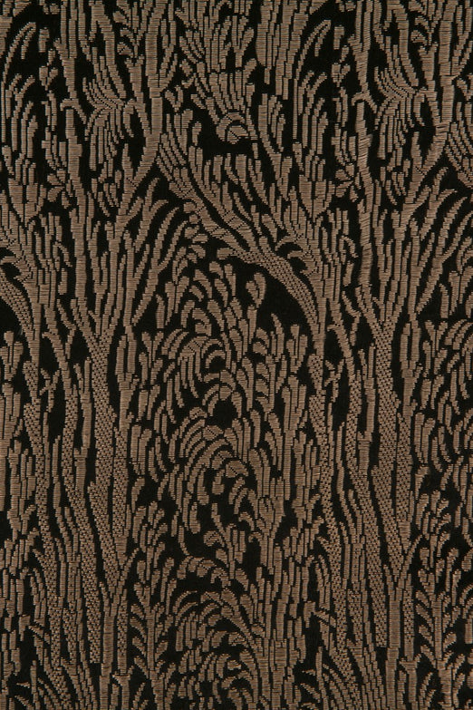 Black Gold Silk Brocade 532 Fabric