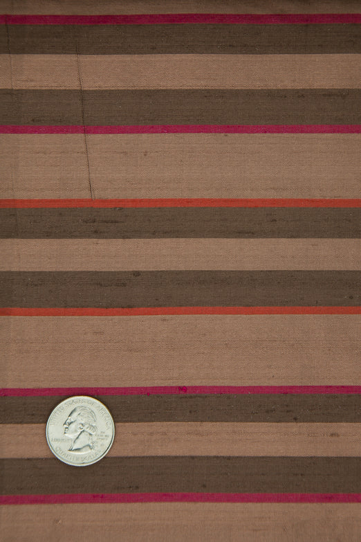 Multicolor Striped Silk Shantung 532 Fabric