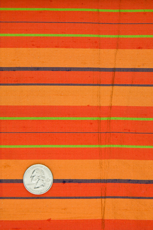 Multicolor Striped Silk Shantung 546 Fabric