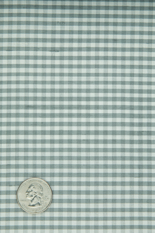 Gray Gingham Shantung 617 Fabric