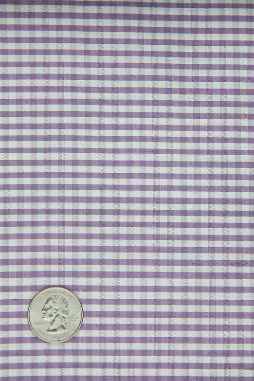 Lavender Herb Gingham Shantung 619 Fabric
