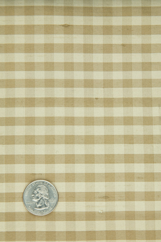 Candied Ginger Gingham Shantung 655 Fabric