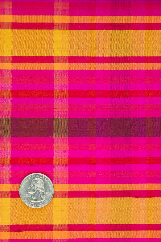 Mulitcolor Tartan Shantung 658 Fabric