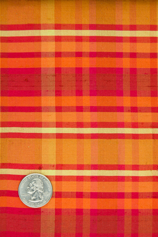 Mulitcolor Tartan Shantung 660 Fabric