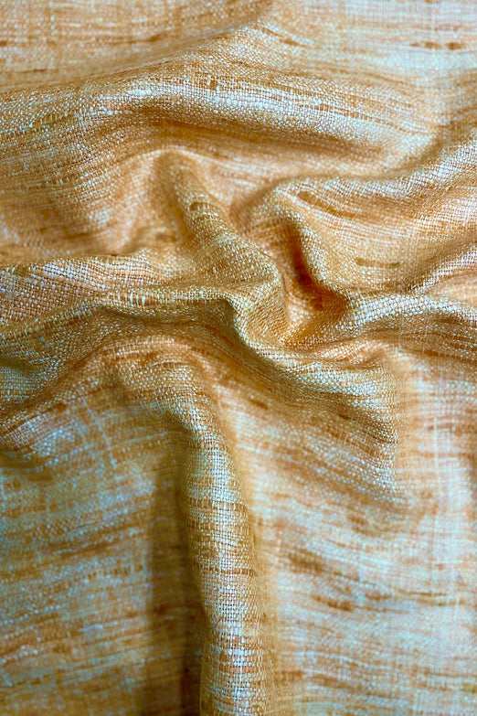 Blazing Orange Silk Tussah