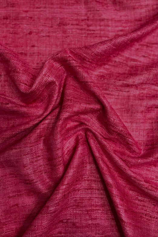 Claret Red Silk Tussah
