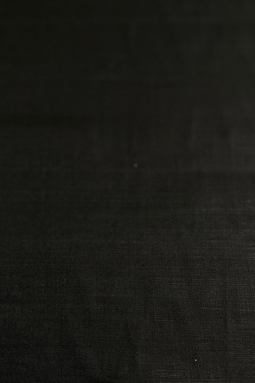Black 1-Ply Silk Linen (Matka)