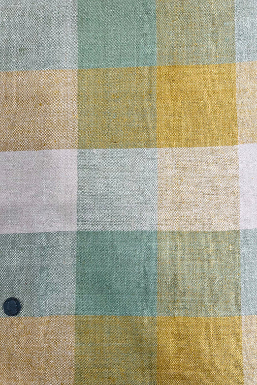 Mustard Yellow/Beige/Green Silk Tweed Fabric