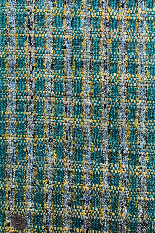 Multicolor Silk Tweed Fabric