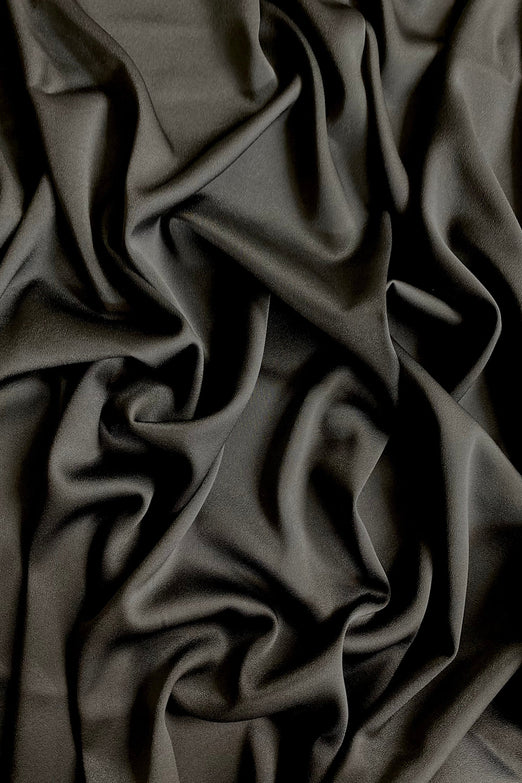 Triacetate Satin Backed Crepe in Charcoal