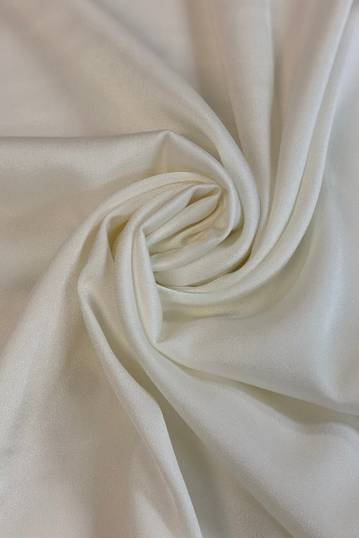 Triacetate Satin Backed Crepe in Porcelain