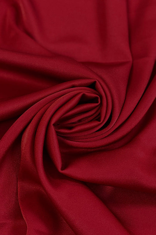 Triacetate Satin Backed Crepe in Red