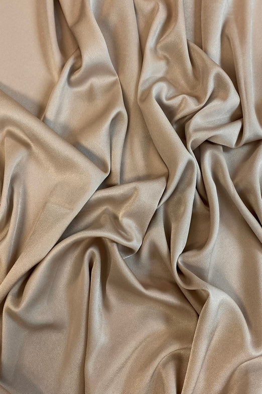 Triacetate Satin Backed Crepe in Taupe