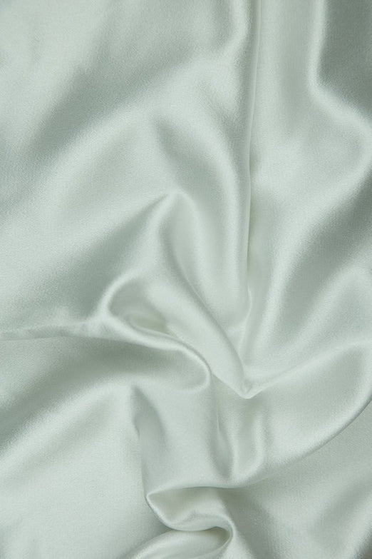 White Silk Crepe Back Satin Fabric