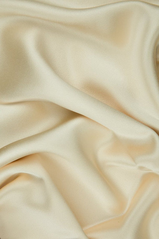 Mother Of Pearl Silk Crepe Back Satin Fabric