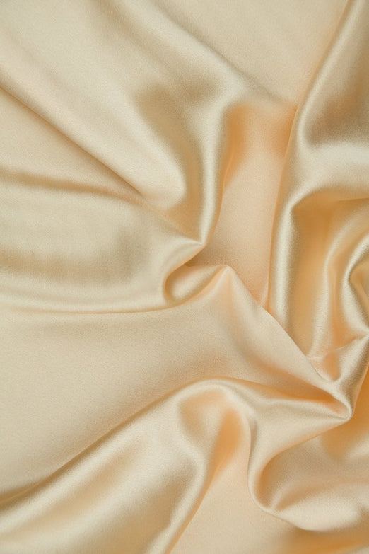 Nude Silk Crepe Back Satin Fabric