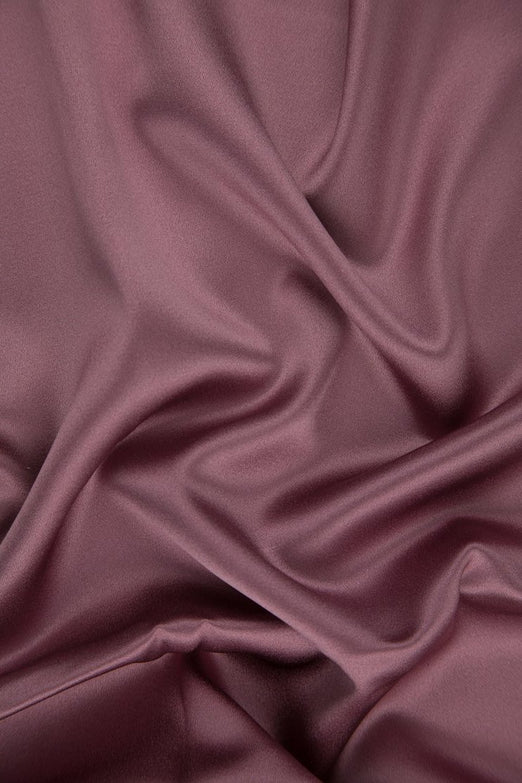 Wistful Mauve Silk Crepe Back Satin Fabric