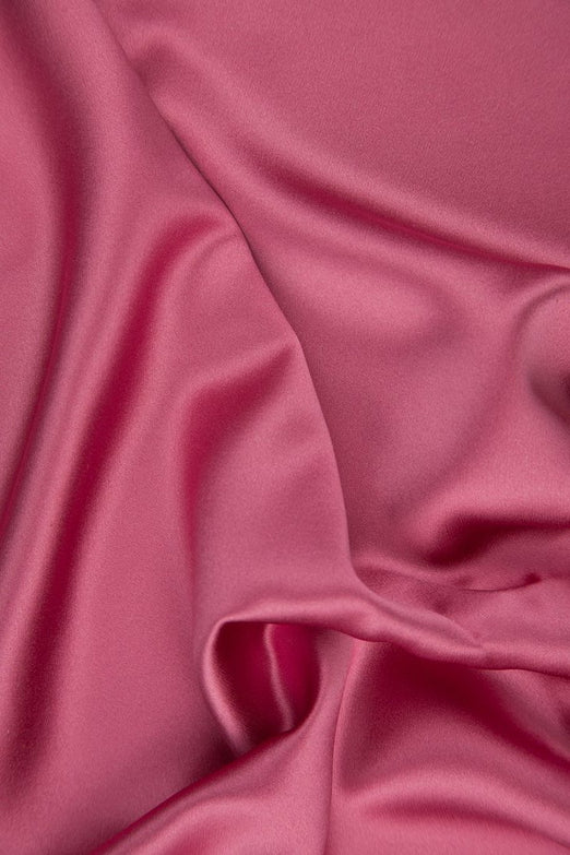 Chateau Rose Silk Crepe Back Satin Fabric