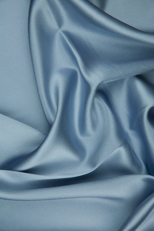 Lavender Blue Silk Crepe Back Satin Fabric