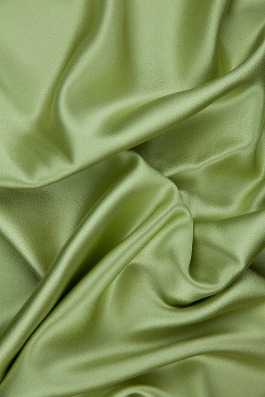 Lime Sherbet Silk Crepe Back Satin Fabric